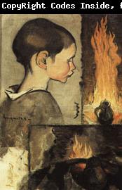 Louis Anquetin Child's Profile and Study for a Still Life
